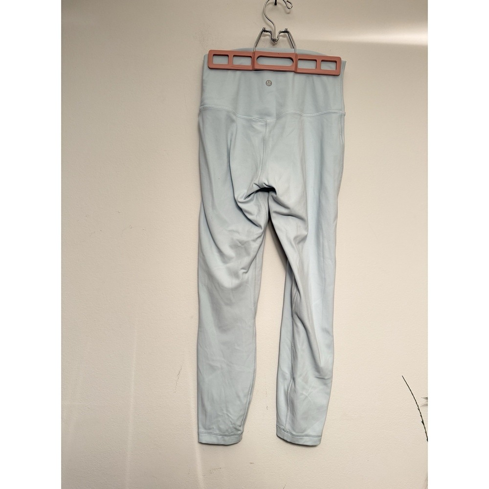 Lululemon Double Align Womens 6 Blue High Rise Yoga Leggings Soft LW5CTCS
